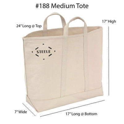 Steele Canvas Tote Bag: Medium - Diamonds & Rust