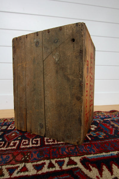 1940s Simpson Spring Wooden Soda Crate - Diamonds & Rust