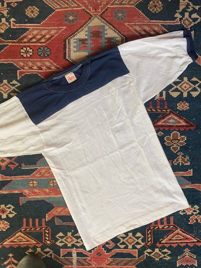 1980s Deadstock Youth Ringer Tees - Single Stitch - Diamonds & Rust