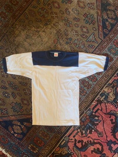 1980s Deadstock Youth Ringer Tees - Single Stitch - Diamonds & Rust