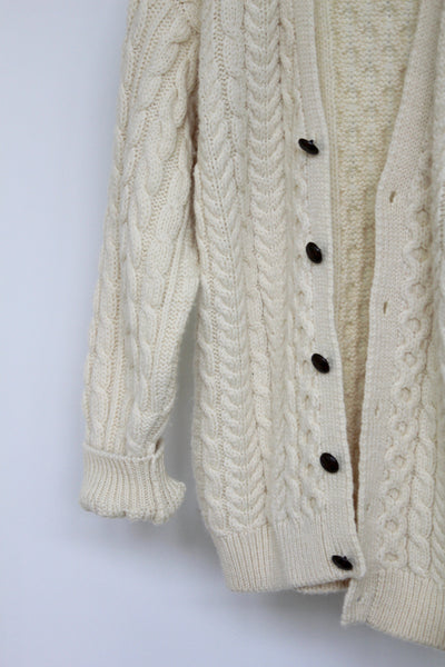 Vintage Fishermen's Sweater - Diamonds & Rust