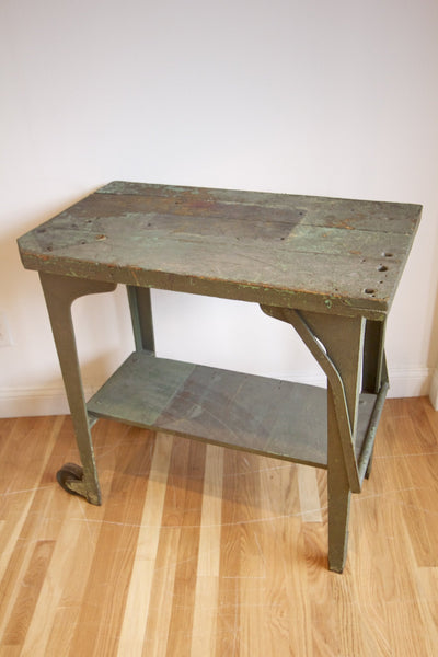 1940s Industrial Portable Workbench - Diamonds & Rust