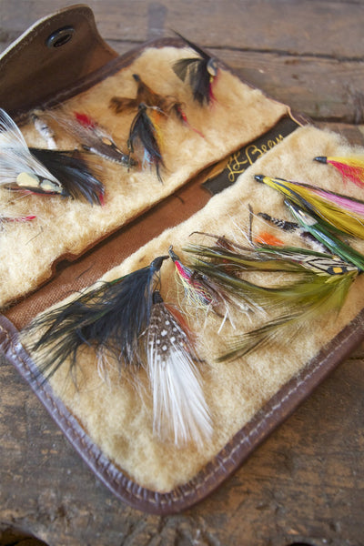 1930s LL Bean Fly Wallet - Diamonds & Rust