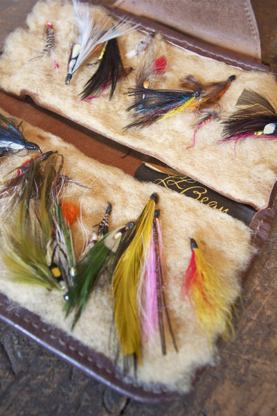 1930s LL Bean Fly Wallet - Diamonds & Rust