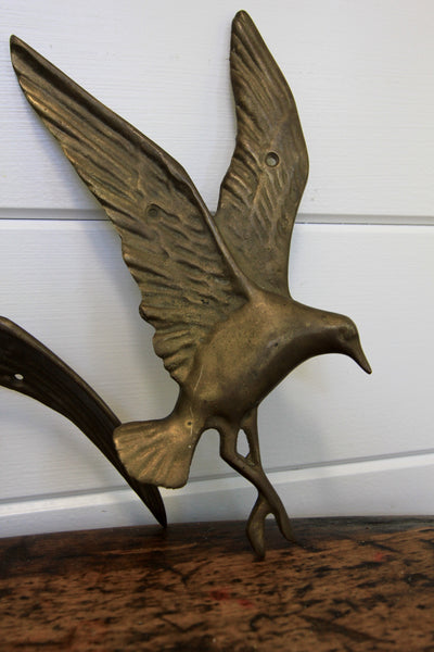 Mid Century Brass Seagulls - Diamonds & Rust