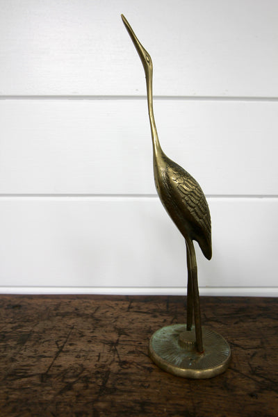 Vintage Brass Crane - Diamonds & Rust