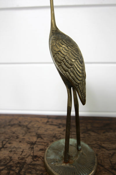 Vintage Brass Crane - Diamonds & Rust