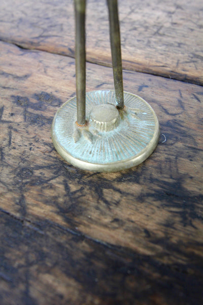 Vintage Brass Crane - Diamonds & Rust