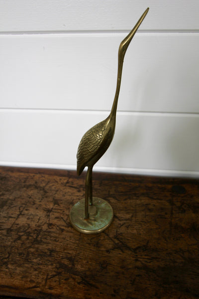Vintage Brass Crane - Diamonds & Rust