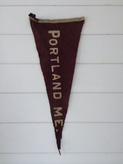 1920s Portland ME Pennant - Diamonds & Rust