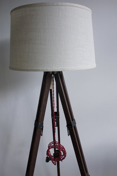 Adjustable Tripod Lamp - Diamonds & Rust