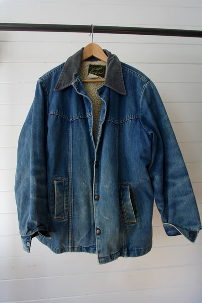 Vintage Wrangler Sherpa Lined Denim Coat