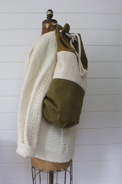 Vintage Fishermen's Sweater - Diamonds & Rust