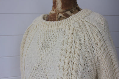 Vintage Fishermen's Sweater - Diamonds & Rust