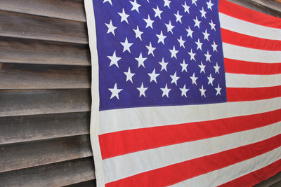Vintage 50 Star American Flag - Diamonds & Rust