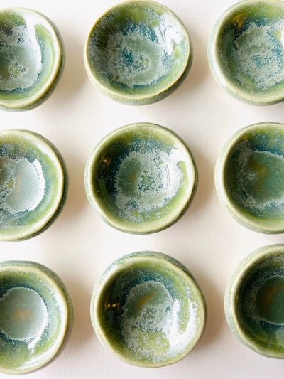 Green Tea Tiny Ring Dish - Diamonds & Rust
