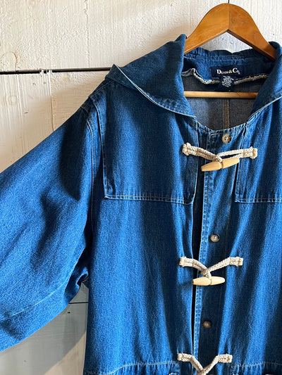 Toggle Denim Coat by Denim & Co