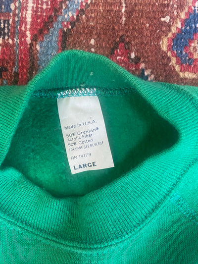 Vintage Green Shamrock Crewneck