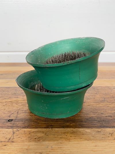 Vintage Flower Frog - Green