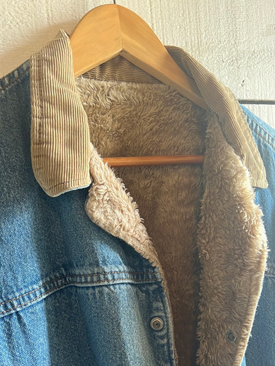 Vintage Wrangler Denim Coat Sherling Liner