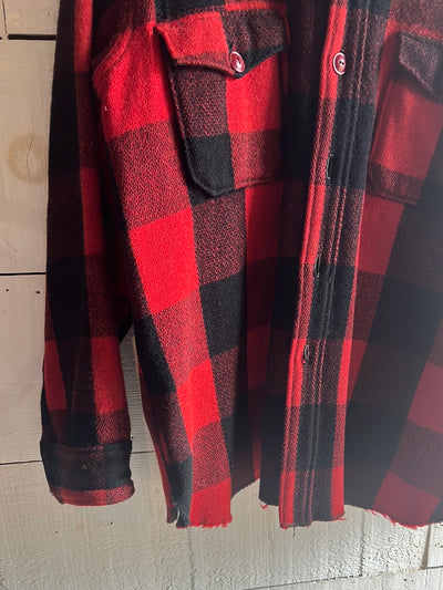 Vintage Woolrich Buffalo Plaid Barn Coat