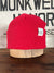 Upcycyled Cotton Watchcap - Cherry Red