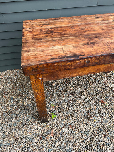 Vintage Butcher Block Table