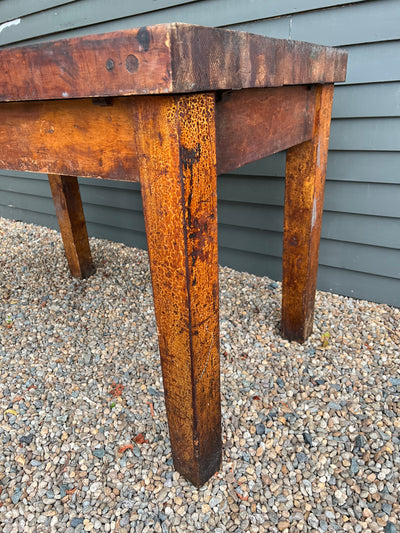 Vintage Butcher Block Table