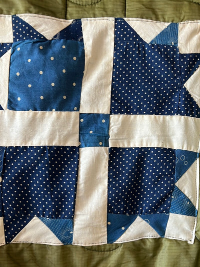 Indigo Quilt Patch - Vintage Quilted Liner