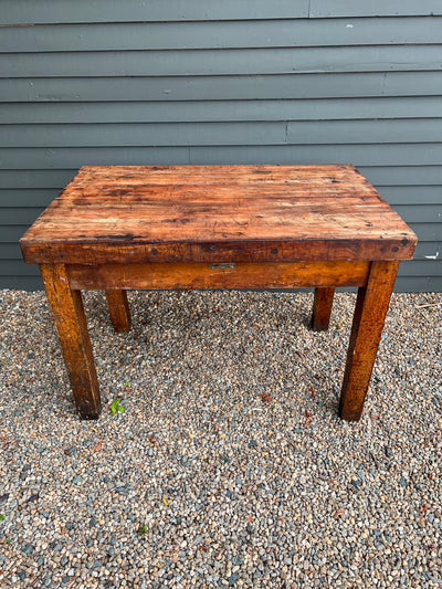 Vintage Butcher Block Table