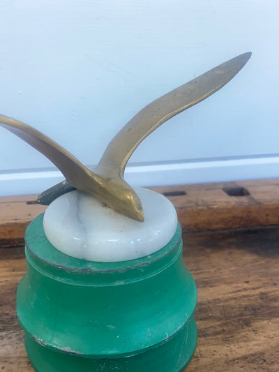 Vintage Brass Seagull Paperweight