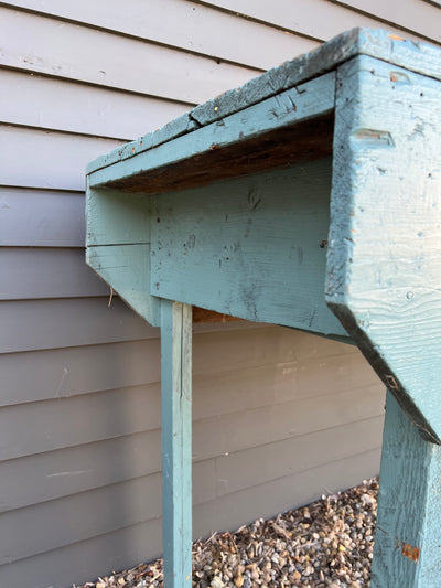 Vintage Industral Workbench - Painted Blue