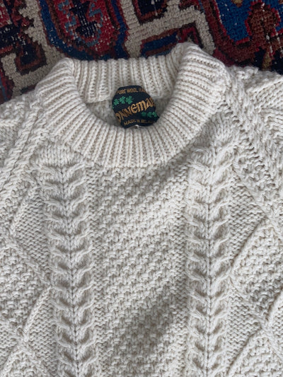 Vintage Irish Knit Pullover Sweater