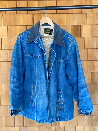 Vintage Wrangler Sherpa Lined Denim Coat