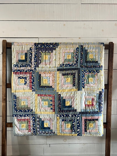 Vintage Log Cabin Quilt