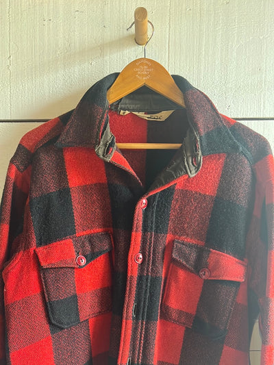 Vintage Woolrich Buffalo Plaid Barn Coat