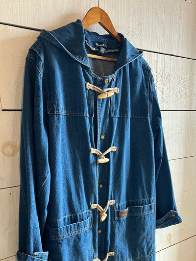 Toggle Denim Coat by Denim & Co