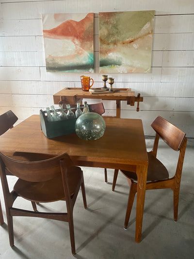 Vintage Danish Modern Teak Dining Table