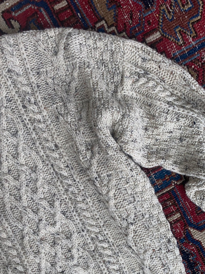 Vintage Irish Knit Pullover Sweater - Speckled