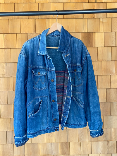 Vintage Wrangler Blanket Lined Chore Coat