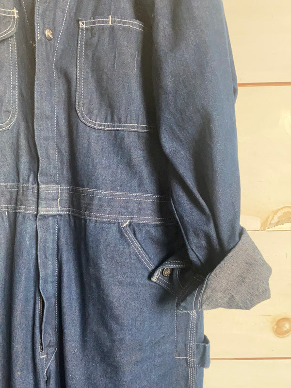 Vintage Denim Coveralls - Diamonds & Rust