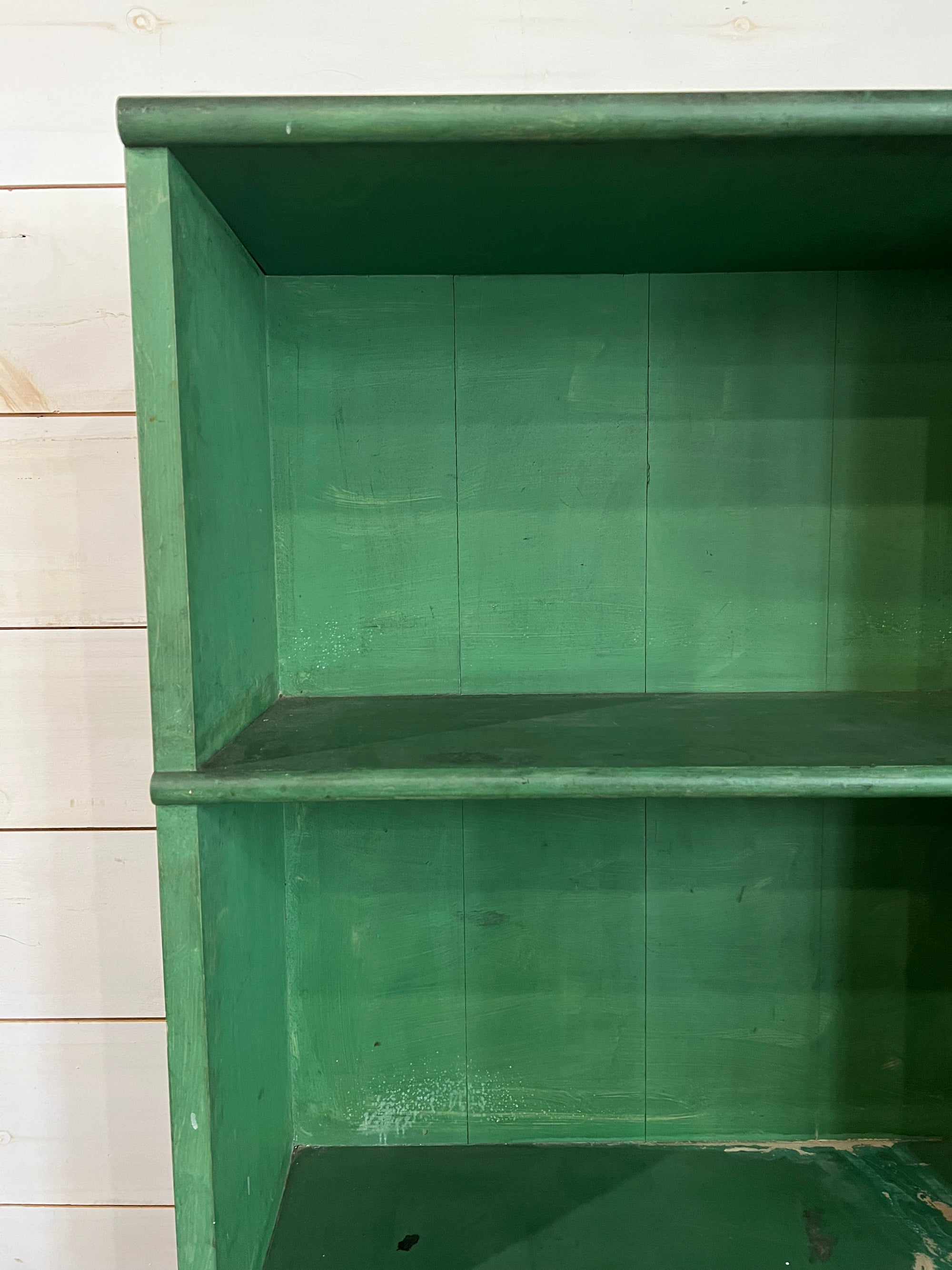 Salvaged Green Wood Bookcase