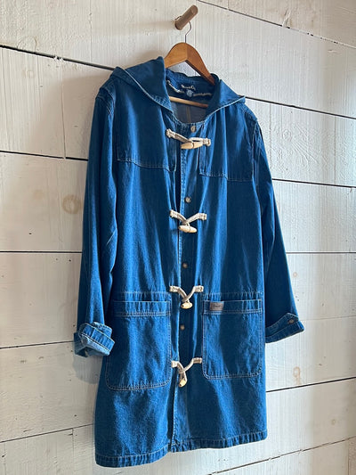 Toggle Denim Coat by Denim & Co