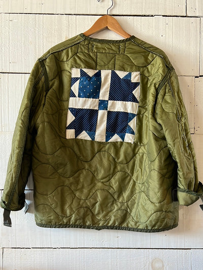 Indigo Quilt Patch - Vintage Quilted Liner