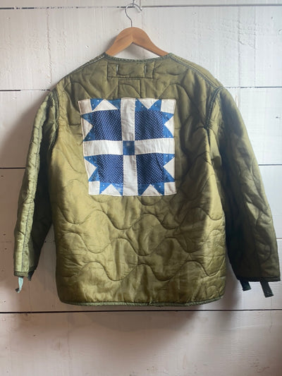 Indigo Quilt Patch - Vintage Quilted Liner