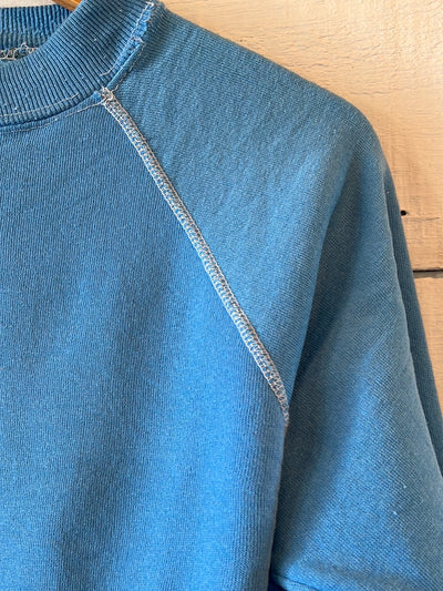 Vintage Raglan Sweatshirt -Baby Blue
