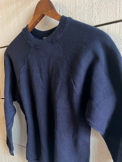 Vintage Raglan Sweatshirt - Navy Blue
