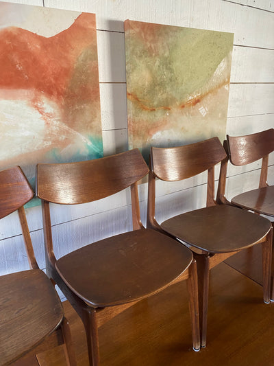 Vintage Danish Modern Teak Dining Chairs