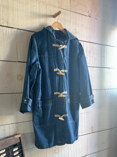 Toggle Denim Coat by Denim & Co