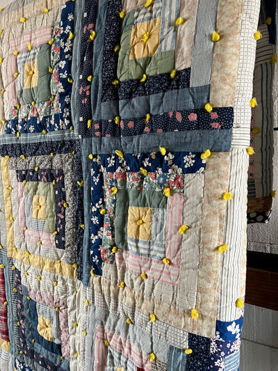 Vintage Log Cabin Quilt